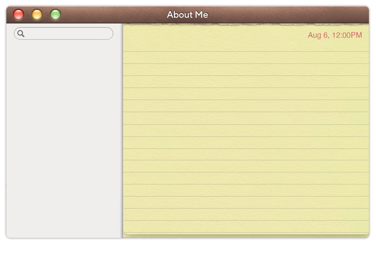 Notes Window